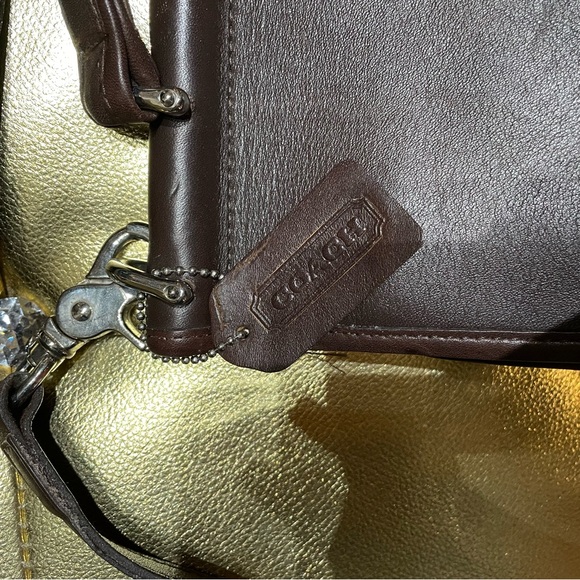 Classic Brown Leather COACH Willis 9927 Turnlock Women's Satchel and Dust Bag - Picture 5 of 11